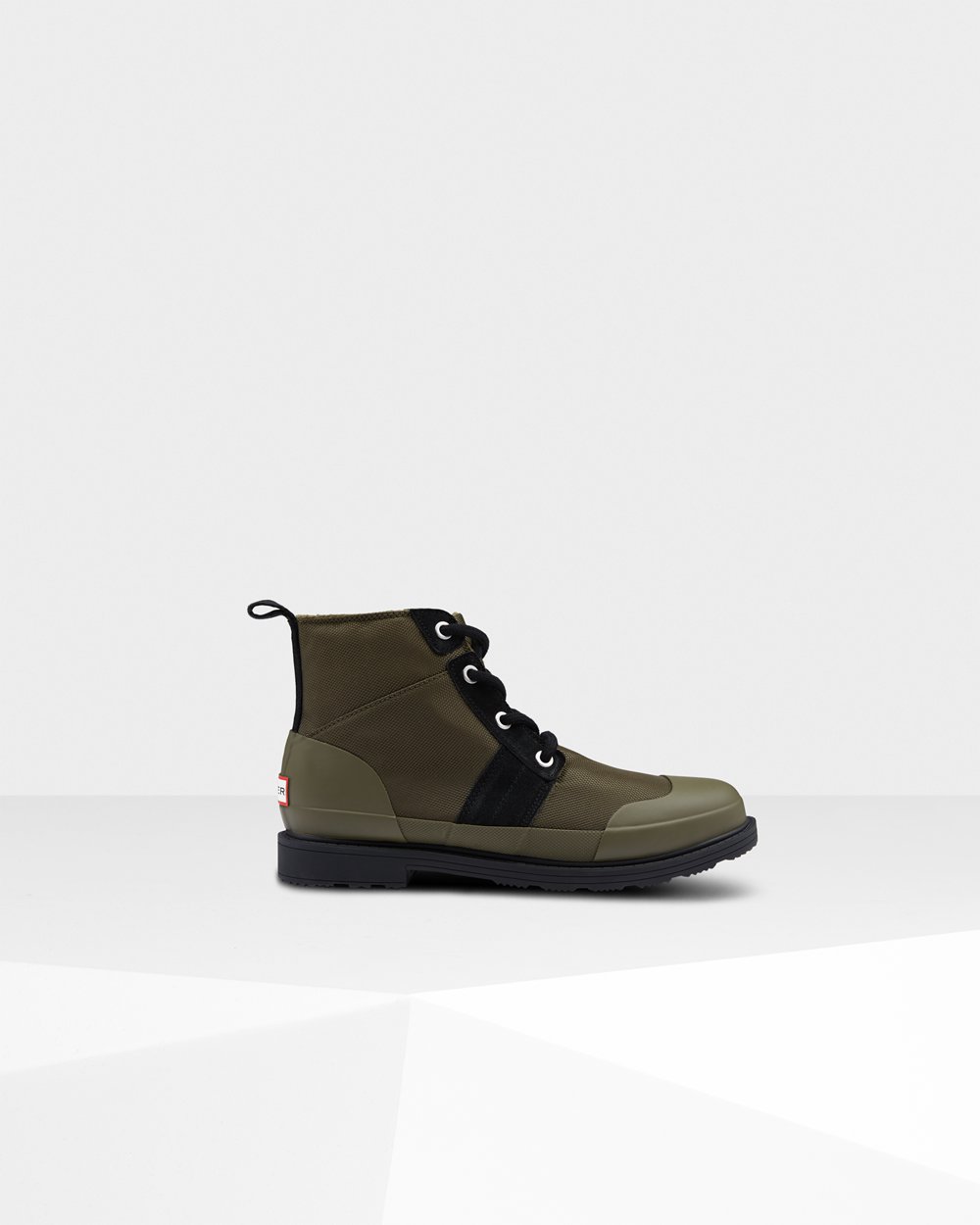 Hunter Hombre Original Insulated Commando - Botines Negras/Verde Oliva - 320-VBKEMG